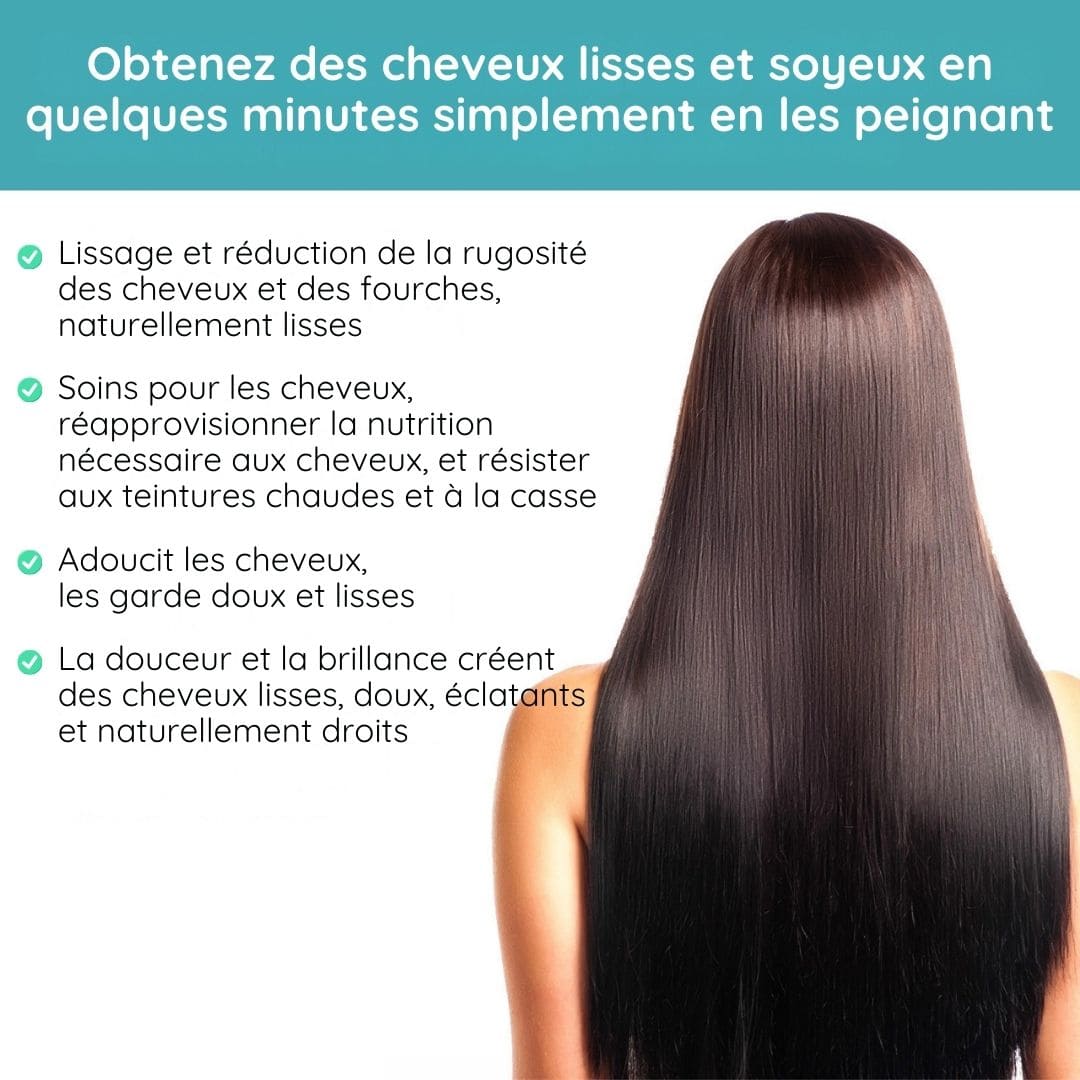 Crème lissante pour cheveux à la soie et à la kératine