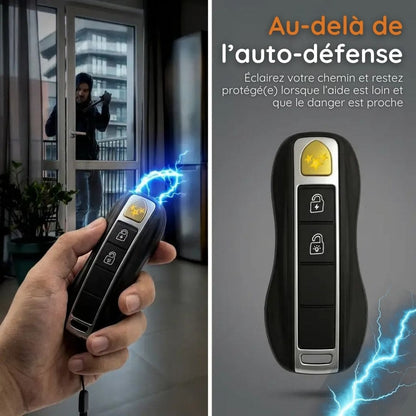 Clé de voiture d'auto-défense à décharge paralysante