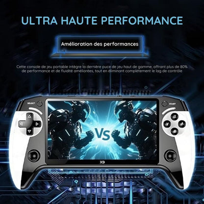 Console de jeux rétro portable X9 (+5.000 jeux inclus)