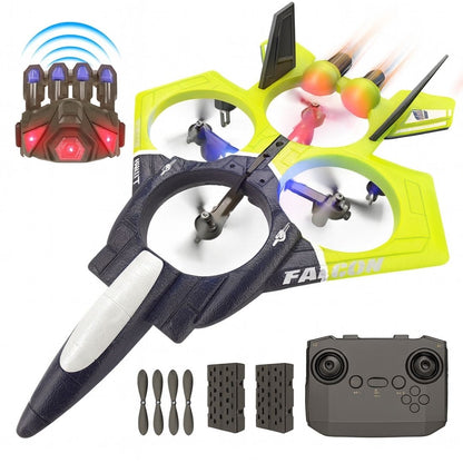 Avion de chasse télécommandé avec lumière LED