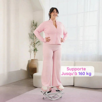 Stepper fitness avec poignées élastiques