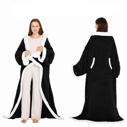 Couverture chauffante portable avec manches