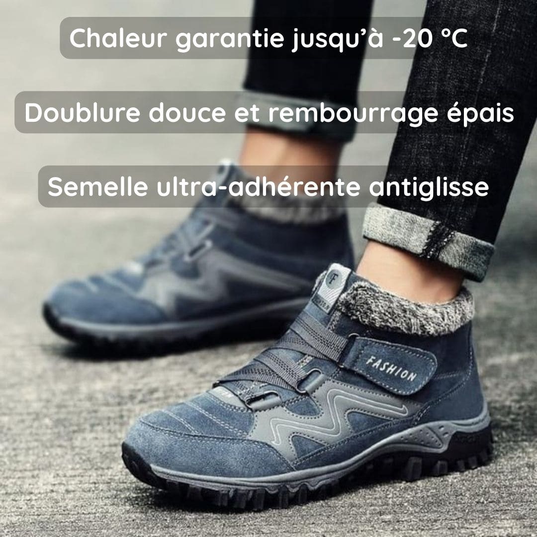Bottines de randonnée fourrées – Antidérapantes & Chaudes – Spécial hiver