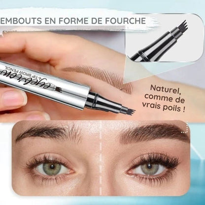 Crayon de tatouage 3D waterproof à 4 pointes pour microblading