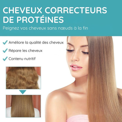 Crème lissante pour cheveux à la soie et à la kératine