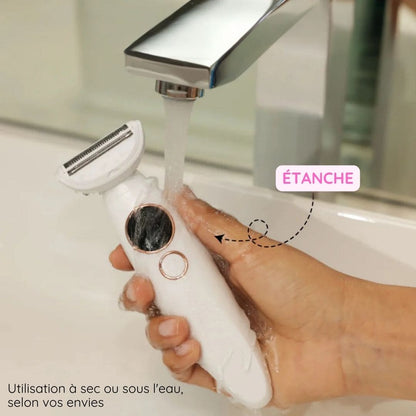 Rasoir électrique féminin - Épilation douce et sécurisée