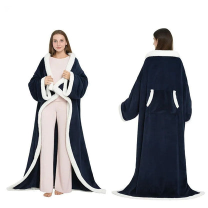 Couverture chauffante portable avec manches