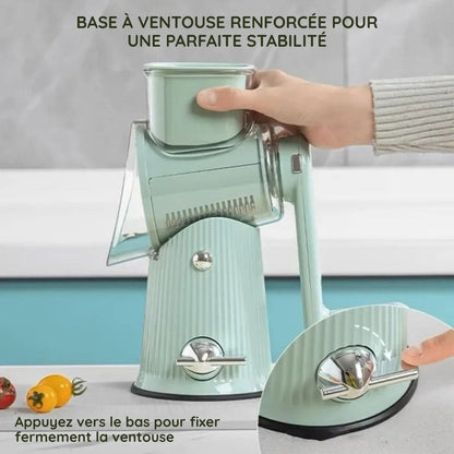 Râpe de cuisine rotative 5 en 1