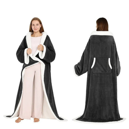 Couverture chauffante portable avec manches