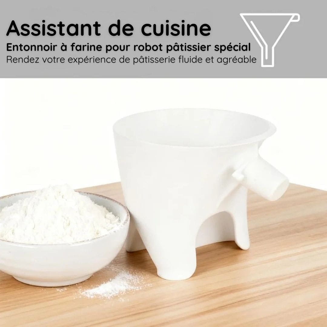 Entonnoir à farine pour robot pâtissier