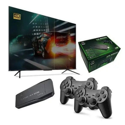 Console de jeu vidéo 2.4G compatible 4K (+20.000  jeux rétro pour PS1/GBA Boy)
