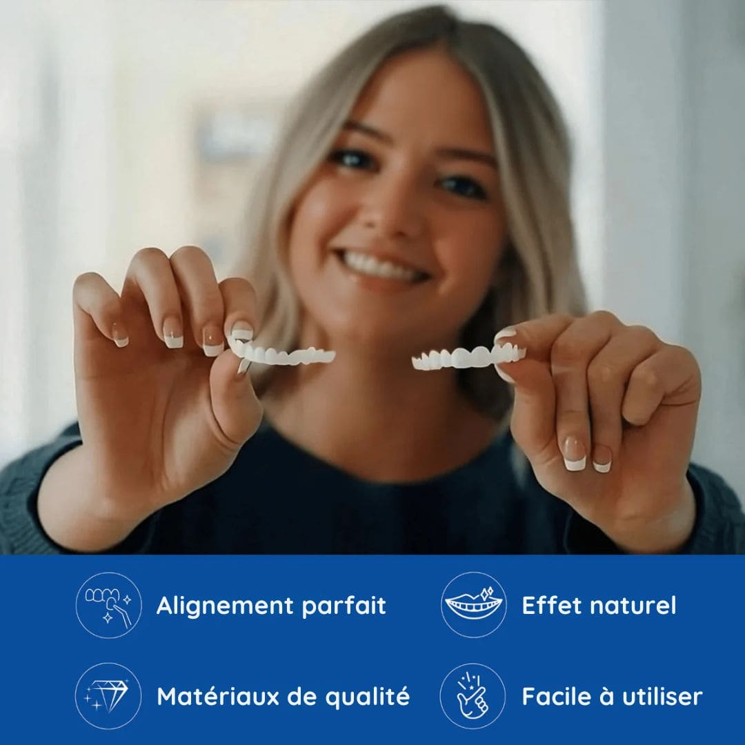 Gouttières amovibles d’alignement dentaire - Dentition parfaite