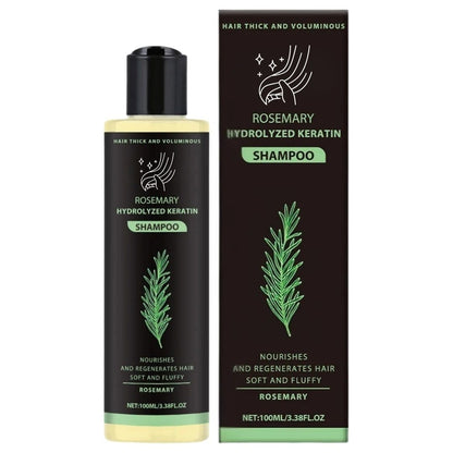 Shampooing au Romarin & Kératine Hydrolysée – Cheveux Épais, Forts & Brillants