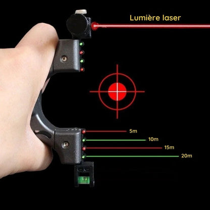Lance-pierres de précision à viseur laser