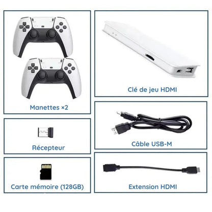 Console de jeu portable M15 - 128 Go (+50.000 jeux)