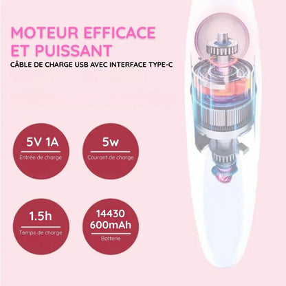 Rasoir électrique féminin - Épilation douce et sécurisée