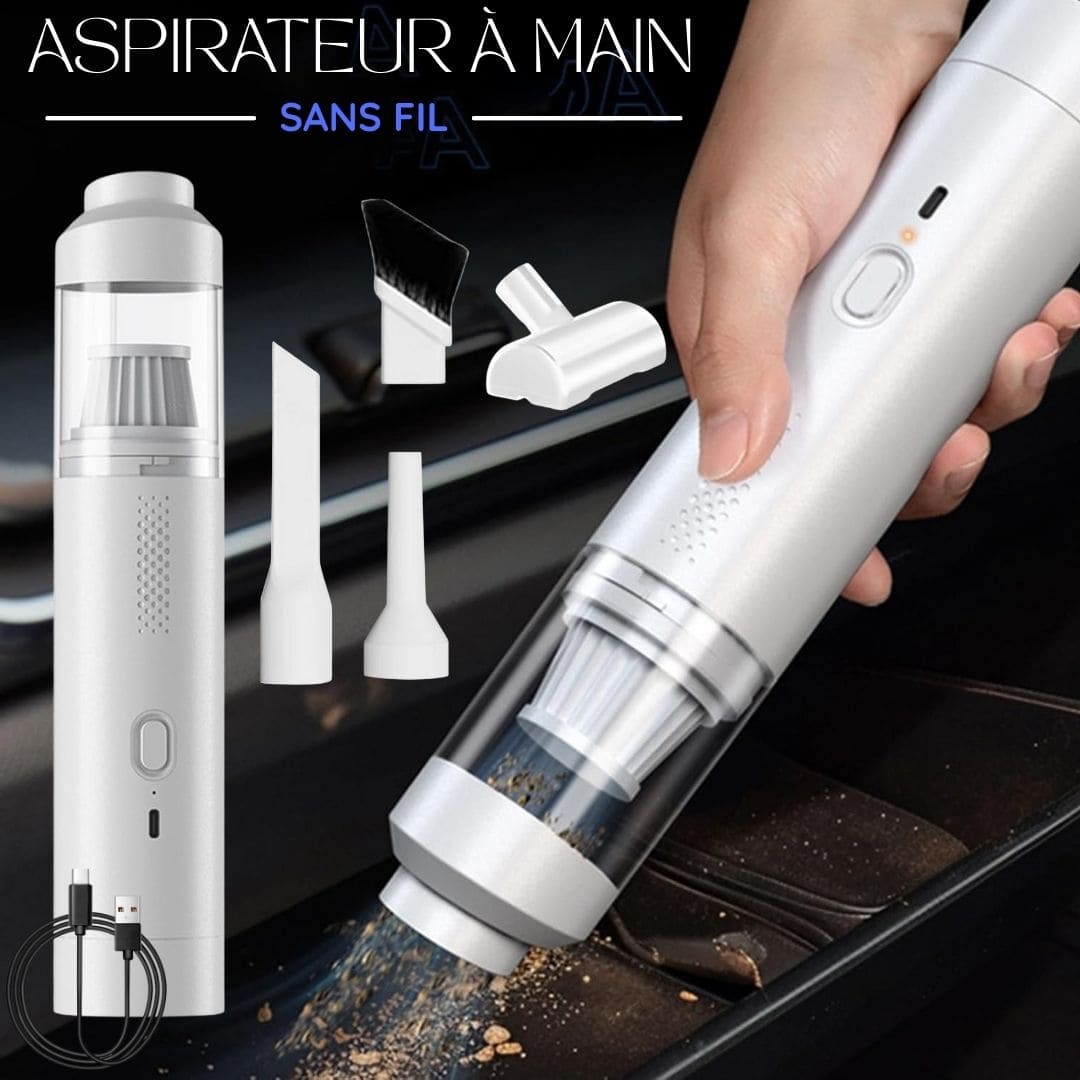 Aspirateur à main 4-en-1 sans fil à aspiration améliorée 11000 PA