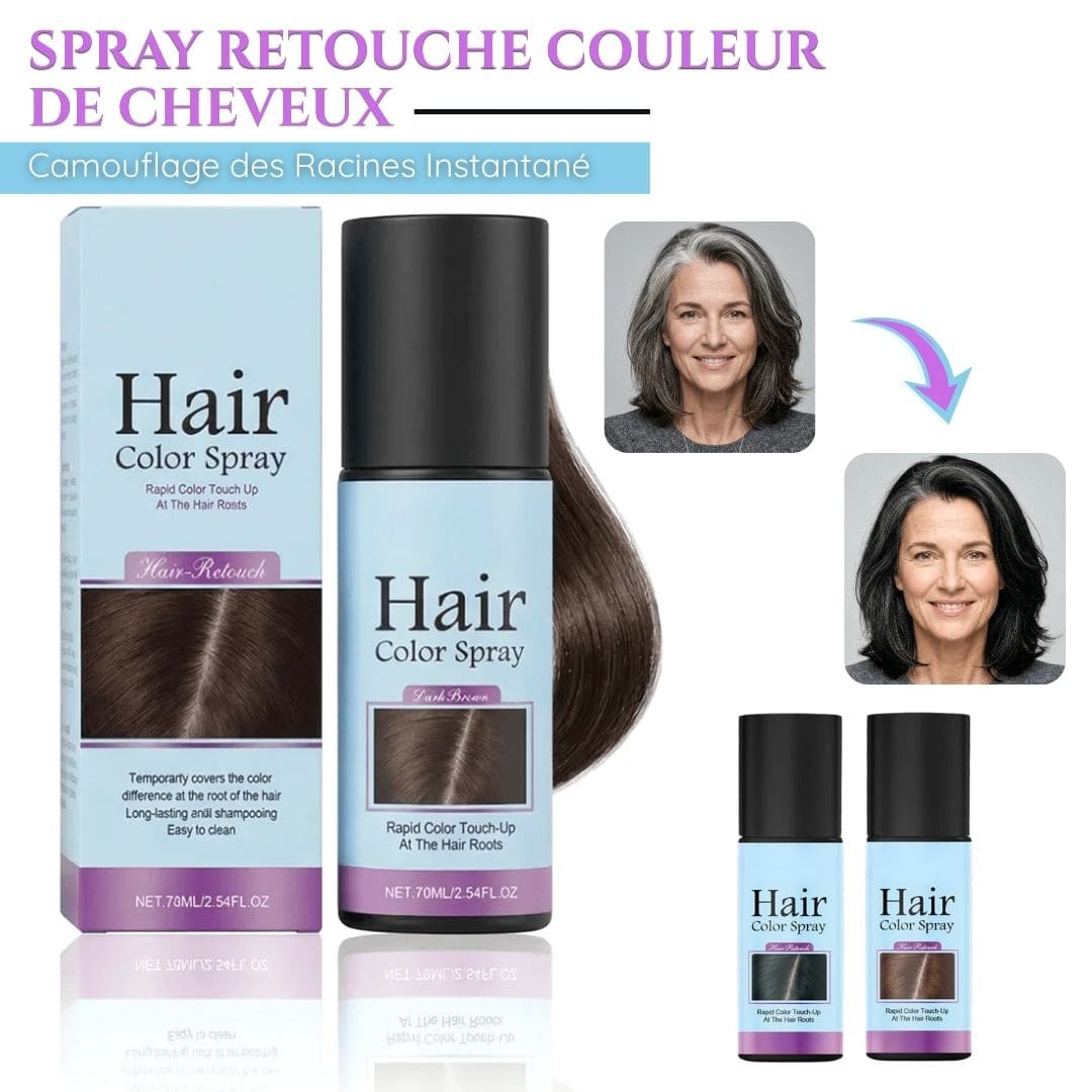 Spray Retouche Couleur de Cheveux – Camouflage des Racines Instantané