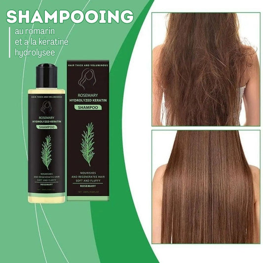 Shampooing au romarin et à la kératine hydrolysée