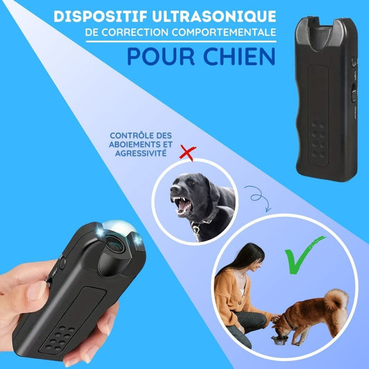 Dispositif ultrasonique de correction comportementale pour chien