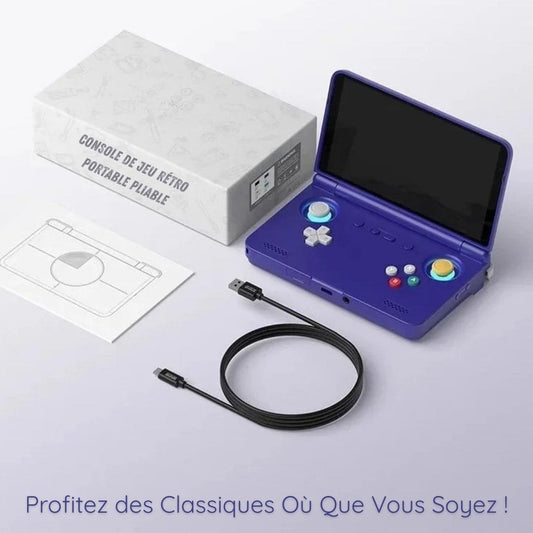 Console de jeu rétro portable pliable