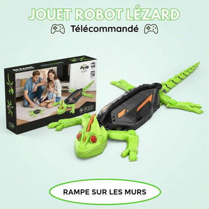 Jouet Robot Lézard Télécommandé 🦎 Rampe sur les murs