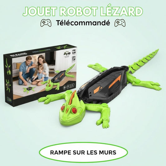 Jouet Robot Lézard Télécommandé 🦎 Rampe sur les murs