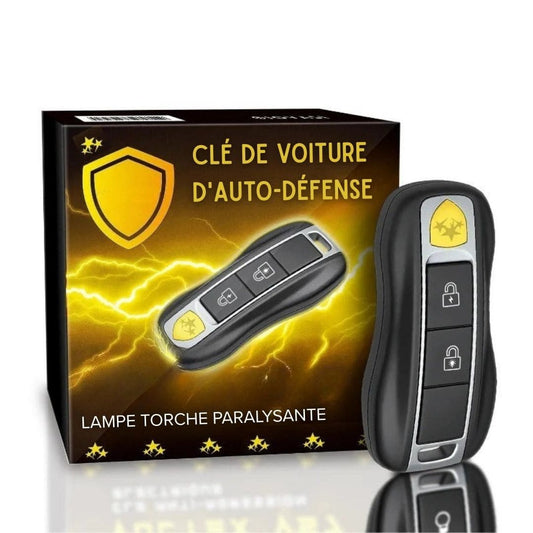 Clé de voiture d'auto-défense à décharge paralysante