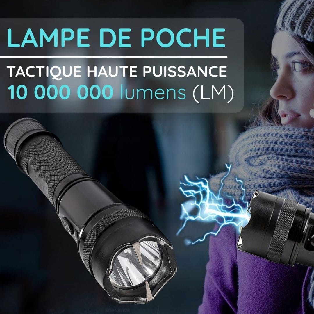 Lampe de poche de défense - Décharge électrique haute intensité