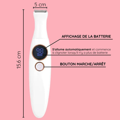 Rasoir électrique féminin - Épilation douce et sécurisée