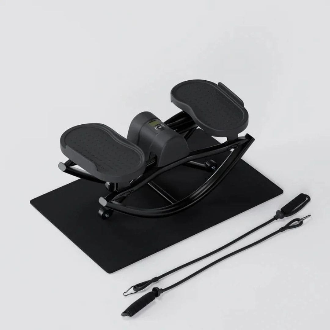 Stepper fitness avec poignées élastiques