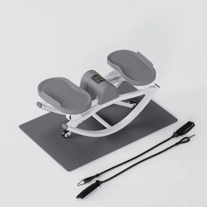 Stepper fitness avec poignées élastiques