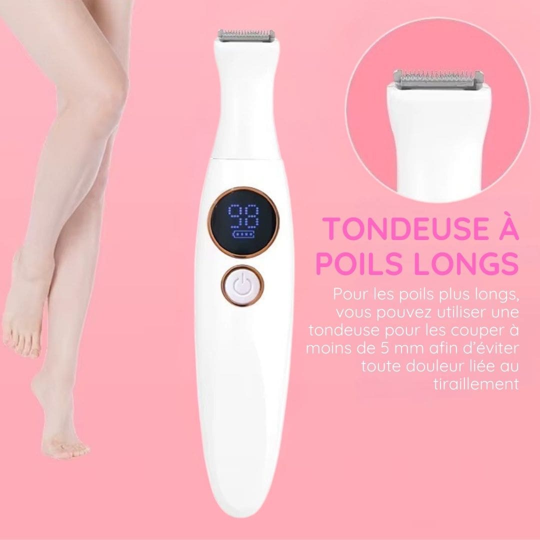 Rasoir électrique féminin - Épilation douce et sécurisée