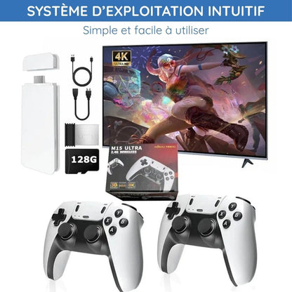 Console de jeu portable M15 - 128 Go (+50.000 jeux)