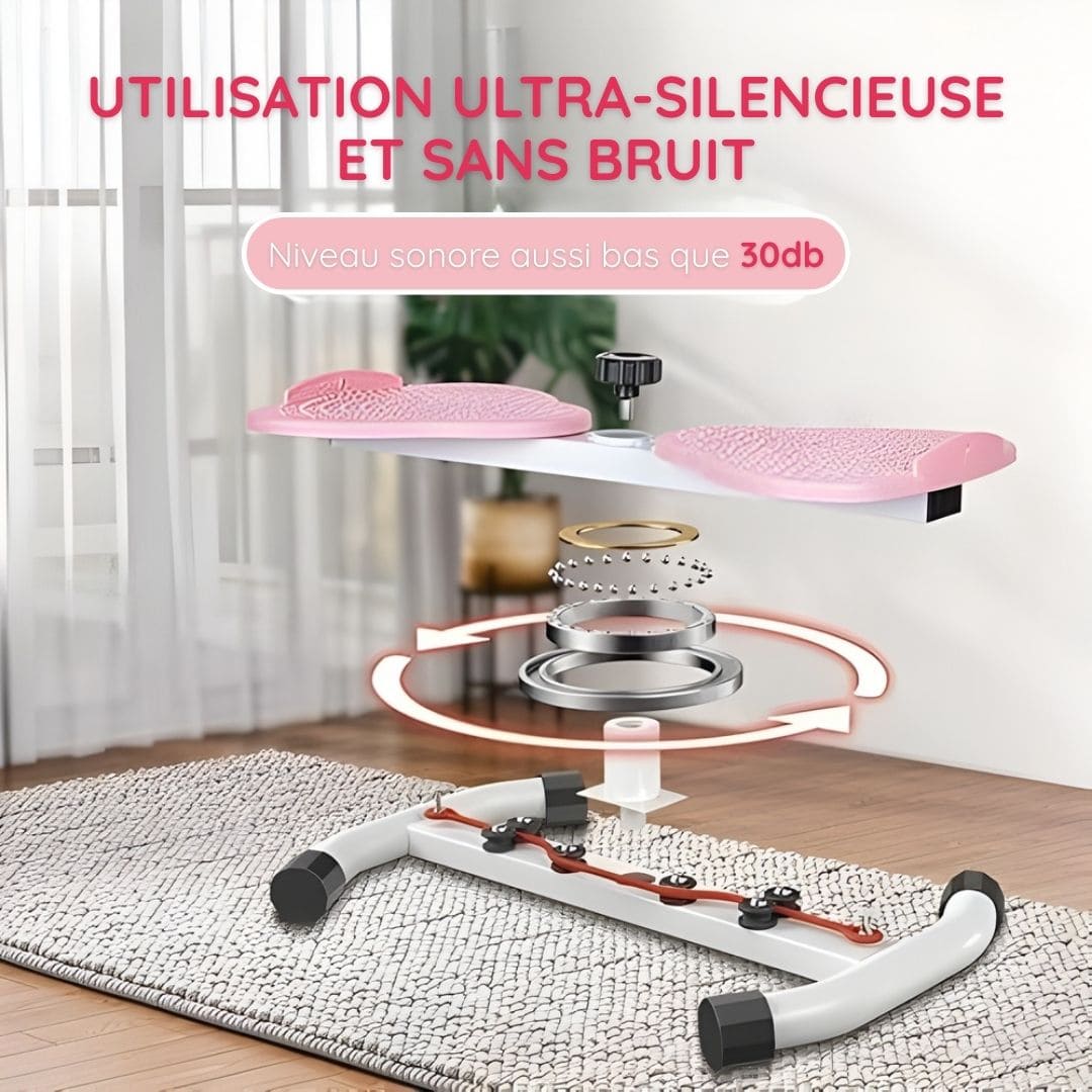 Mini stepper de fitness avec cordes de résistance intégrées