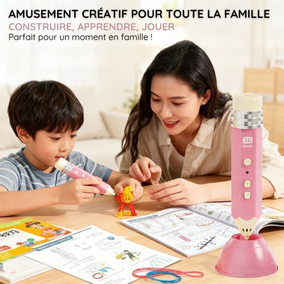 Stylo d'art 3D intelligent pour enfants