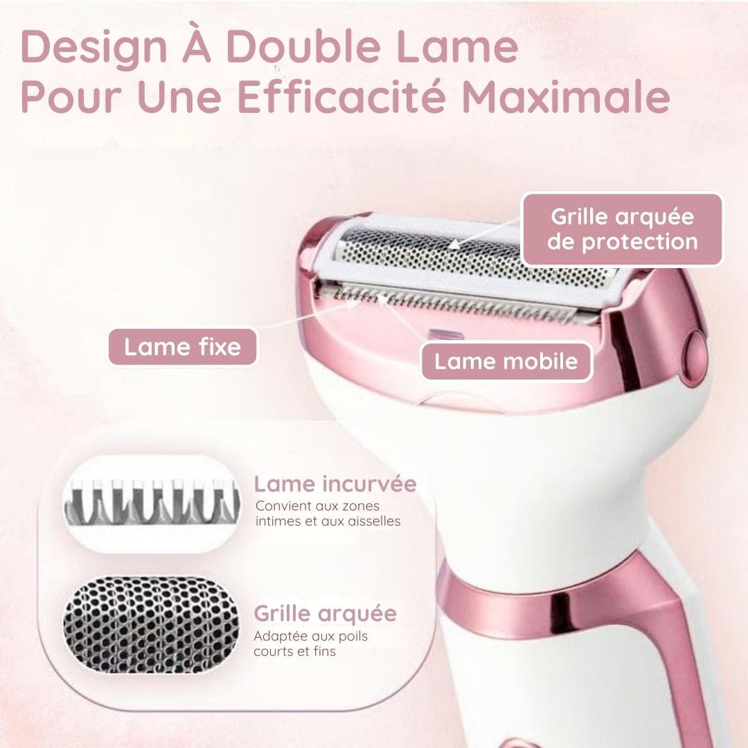 Rasoir Tondeuse 4-en-1 pour Femme