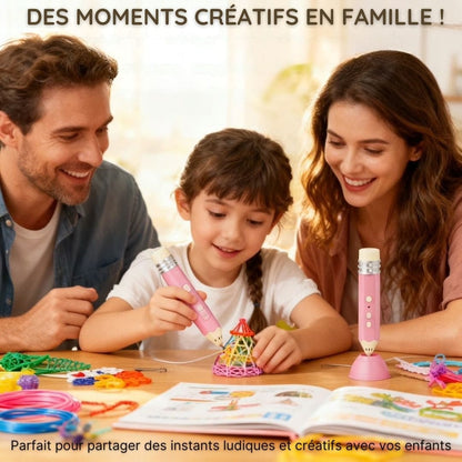 Stylo d'art 3D intelligent pour enfants