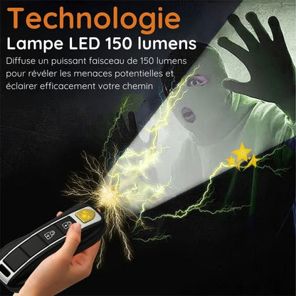 Clé de voiture d'auto-défense à décharge paralysante