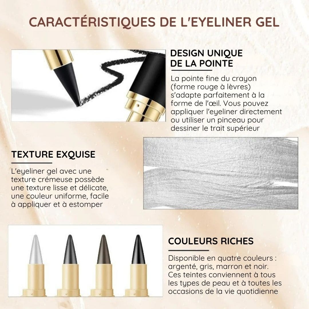 Eyeliner gel waterproof longue tenue