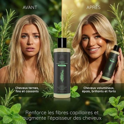 Shampooing au romarin et à la kératine hydrolysée