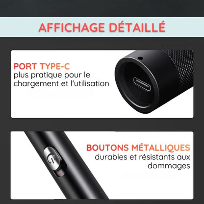 Pointeur laser longue portée ultra puissant en alliage d’aluminium