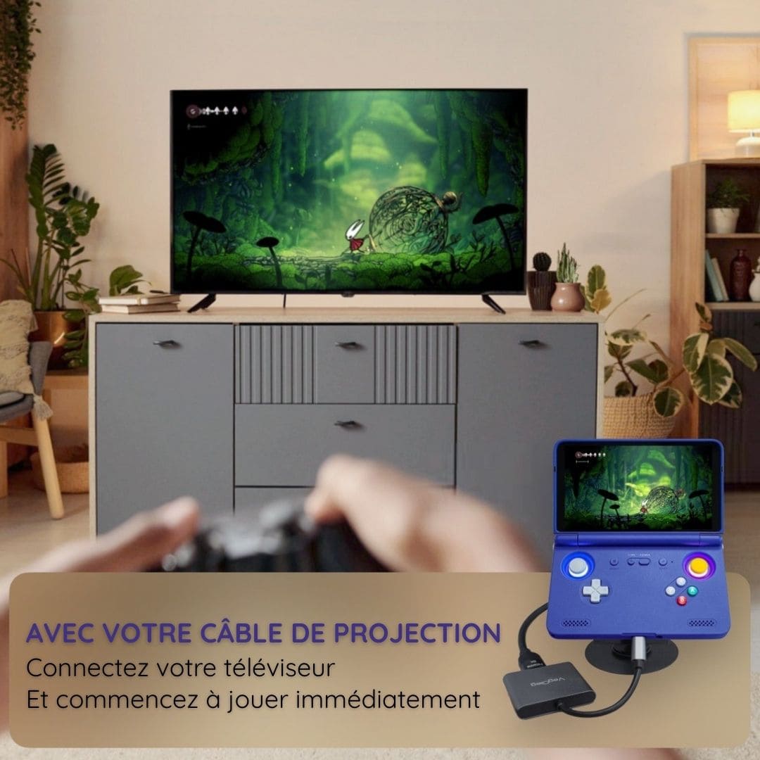 Console de jeu rétro portable pliable