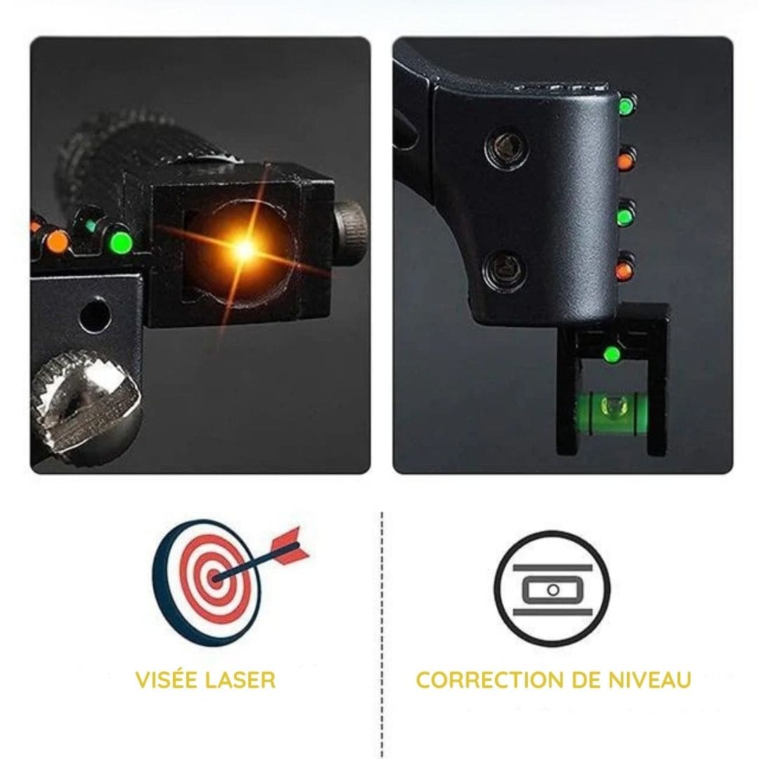 Lance-pierres de précision à viseur laser