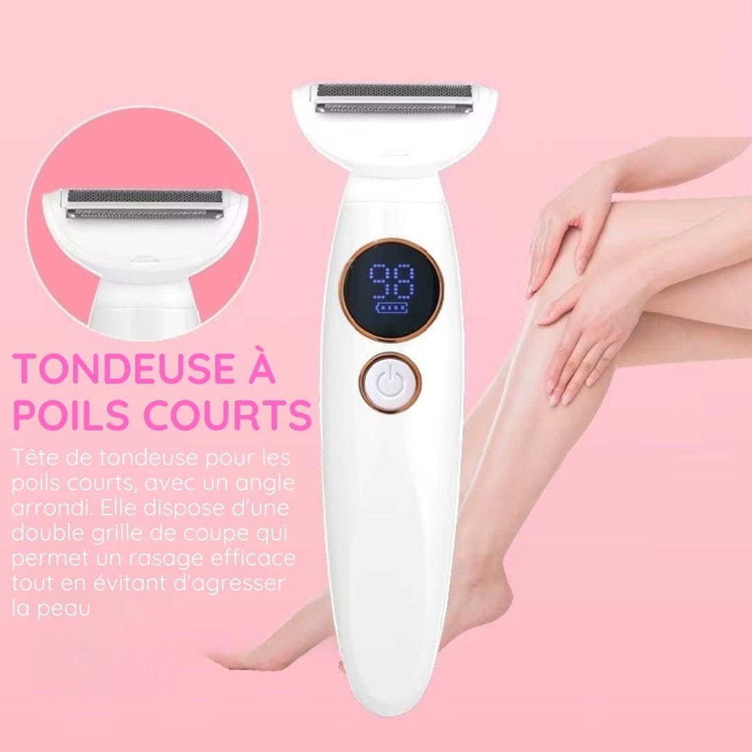 Rasoir électrique féminin - Épilation douce et sécurisée