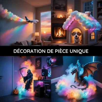Lampe murale nuage LED à ambiance céleste
