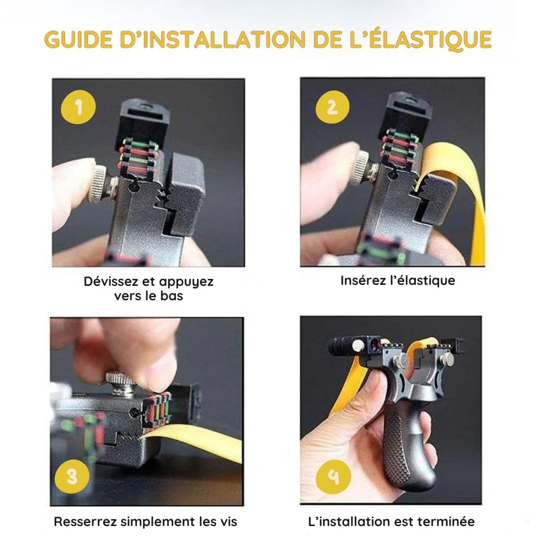 Lance-pierres de précision à viseur laser