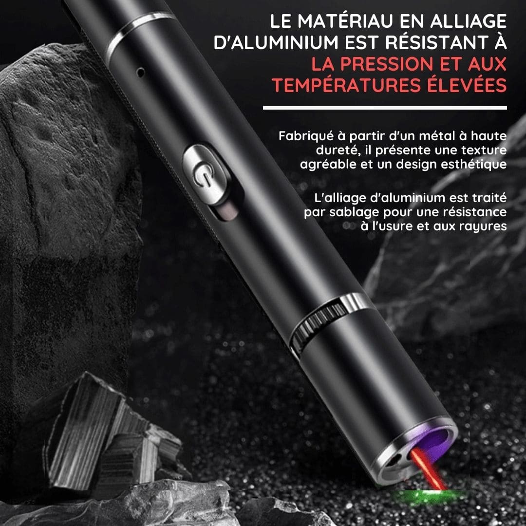 Pointeur laser longue portée ultra puissant en alliage d’aluminium