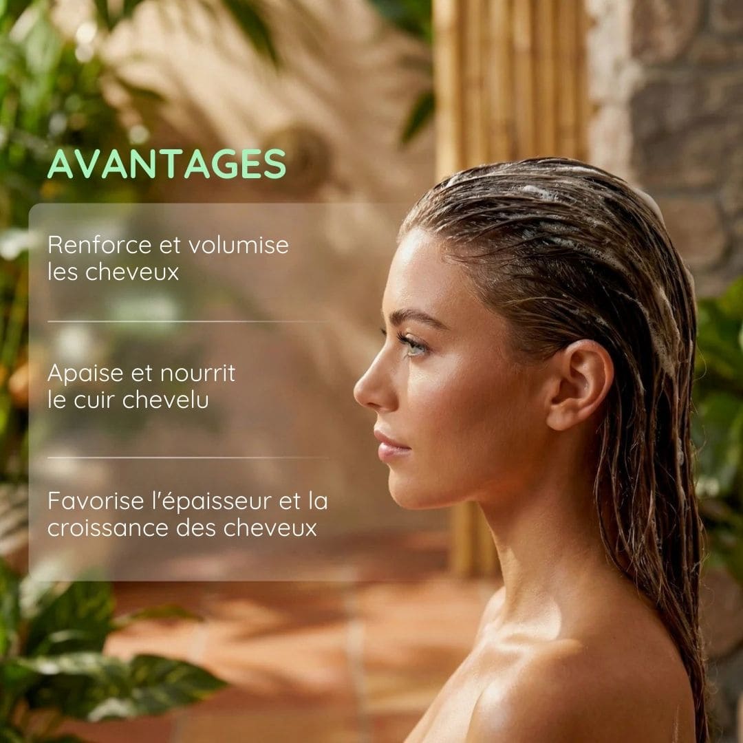 Shampooing au romarin et à la kératine hydrolysée