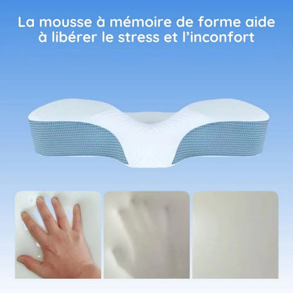Oreiller de soutien ergonomique à mémoire de forme